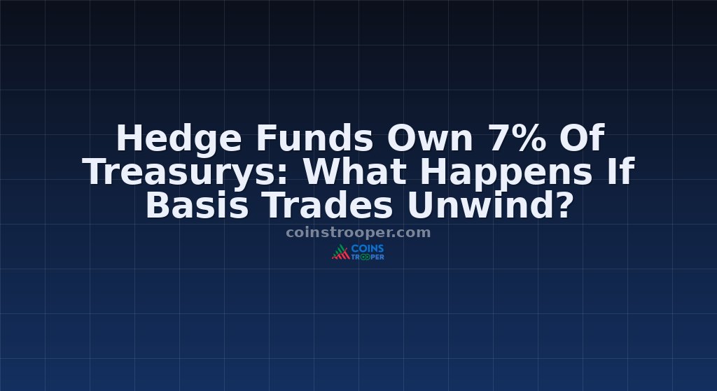 Hedge Funds Own 7% Of Treasurys: What Happens If Basis Trades Unwind?