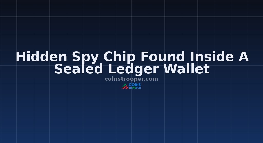 Hidden Spy Chip Found Inside A Sealed Ledger Wallet