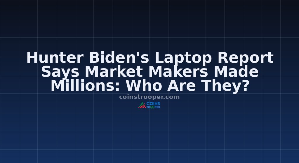 Hunter Biden's Laptop Report Says Market Makers Made Millions: Who Are They?