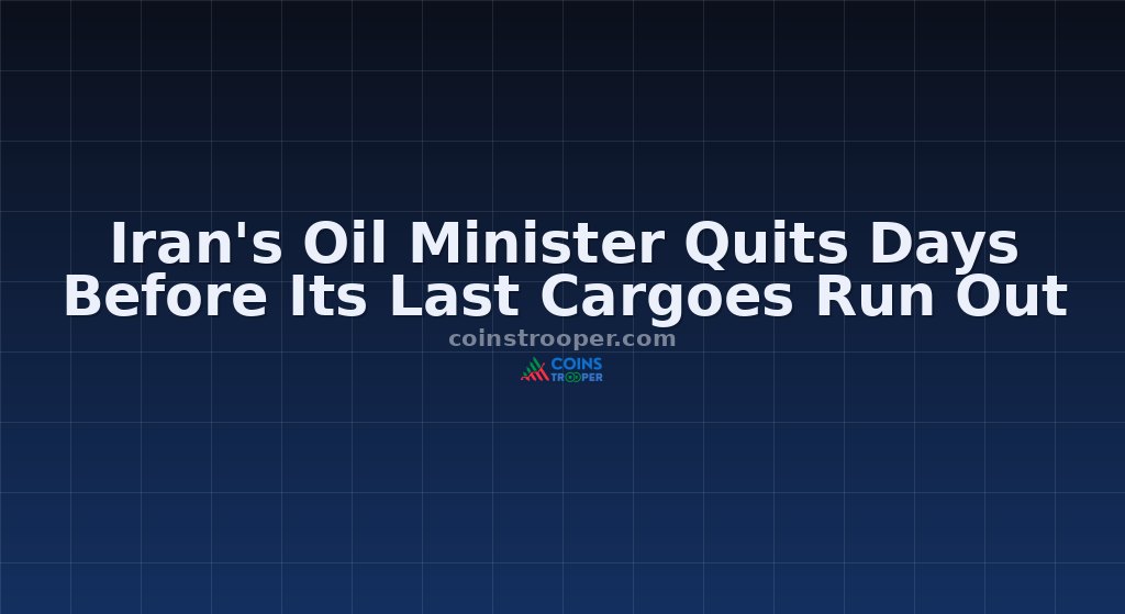 Iran's Oil Minister Quits Days Before Its Last Cargoes Run Out