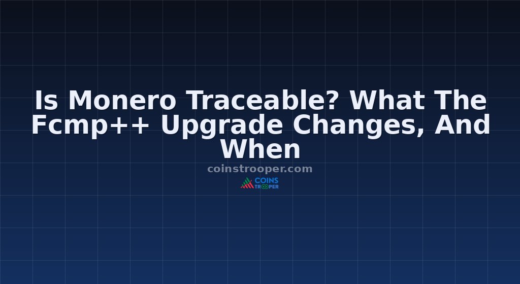 Is Monero Traceable? What The Fcmp++ Upgrade Changes, And When