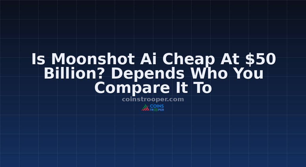 Is Moonshot Ai Cheap At $50 Billion? Depends Who You Compare It To