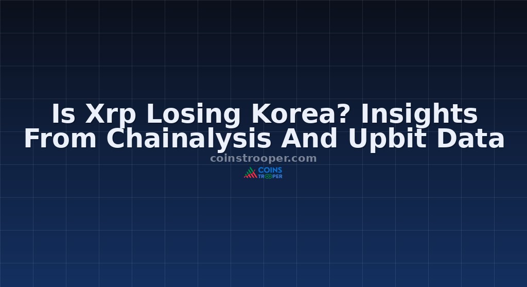 Is Xrp Losing Korea? Insights From Chainalysis And Upbit Data