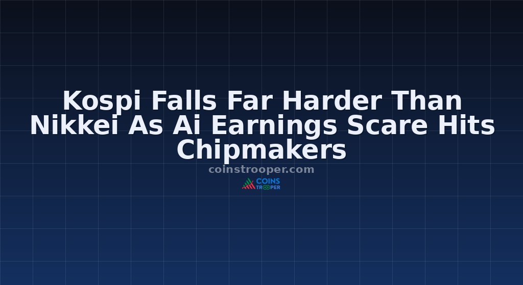 Kospi Falls Far Harder Than Nikkei As Ai Earnings Scare Hits Chipmakers