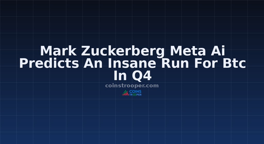 Mark Zuckerberg Meta Ai Predicts An Insane Run For Btc In Q4