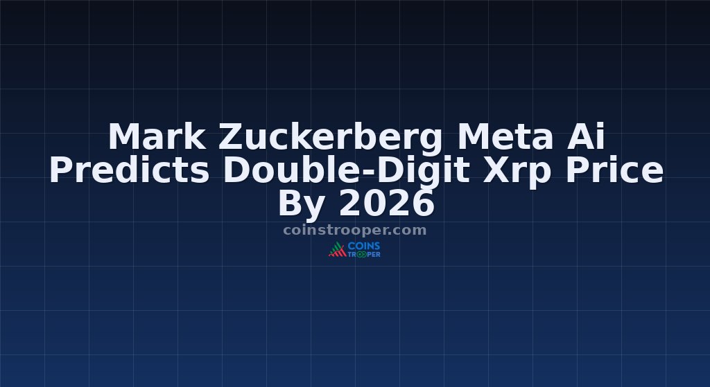Mark Zuckerberg Meta Ai Predicts Double-Digit Xrp Price By 2026
