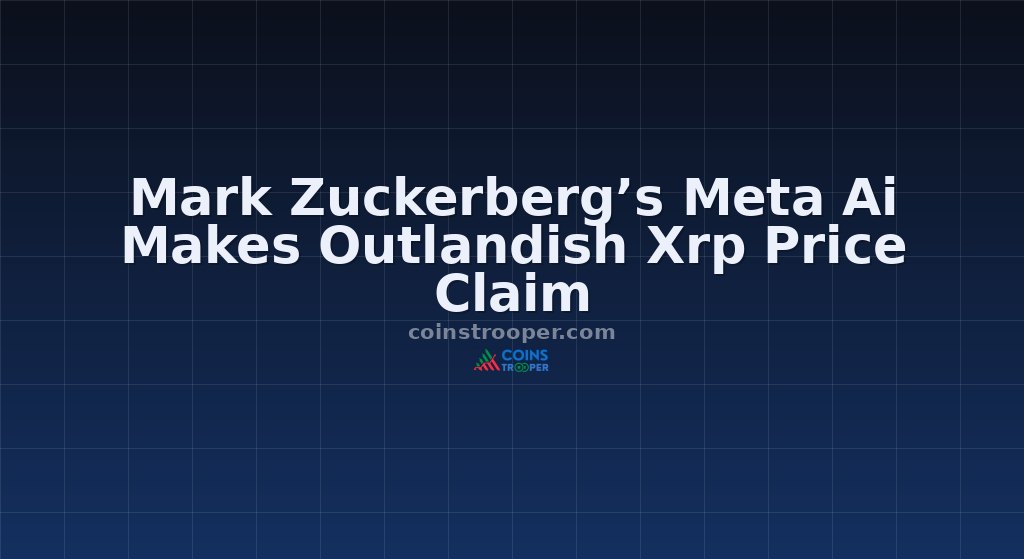Mark Zuckerberg’s Meta Ai Makes Outlandish Xrp Price Claim