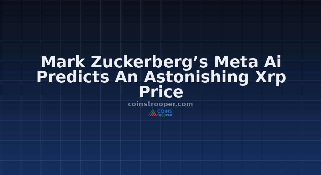 Mark Zuckerberg’s Meta Ai Predicts An Astonishing Xrp Price