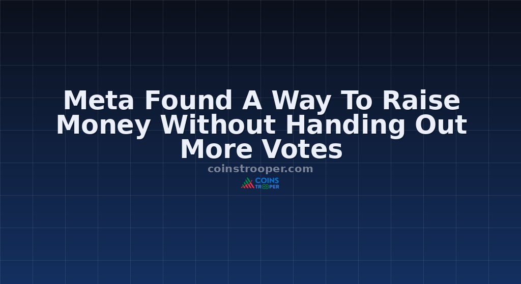 Meta Found A Way To Raise Money Without Handing Out More Votes