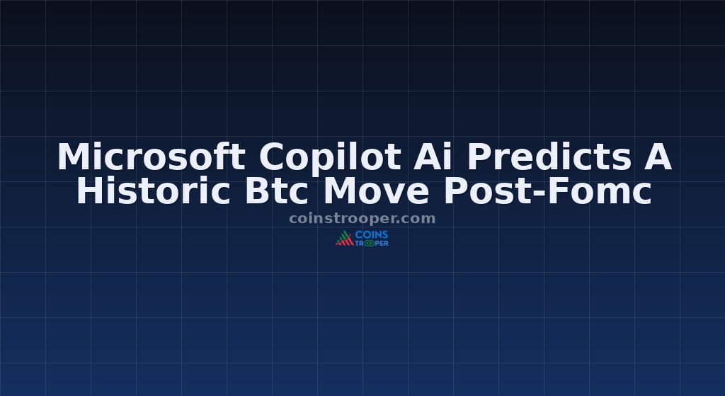 Microsoft Copilot Ai Predicts A Historic Btc Move Post-Fomc