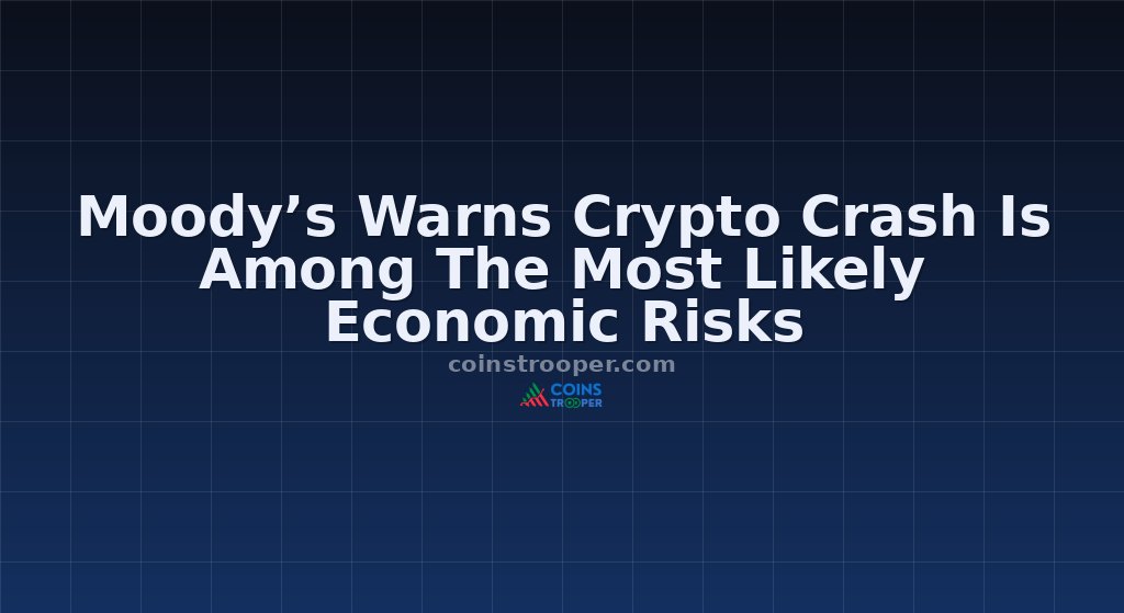 Moody’s Warns Crypto Crash Is Among The Most Likely Economic Risks