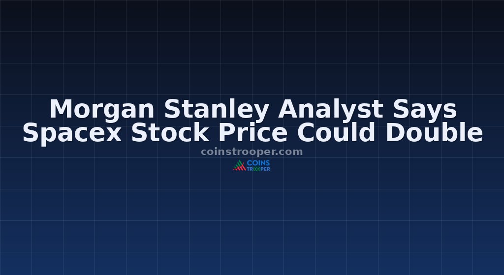 Morgan Stanley Analyst Says Spacex Stock Price Could Double