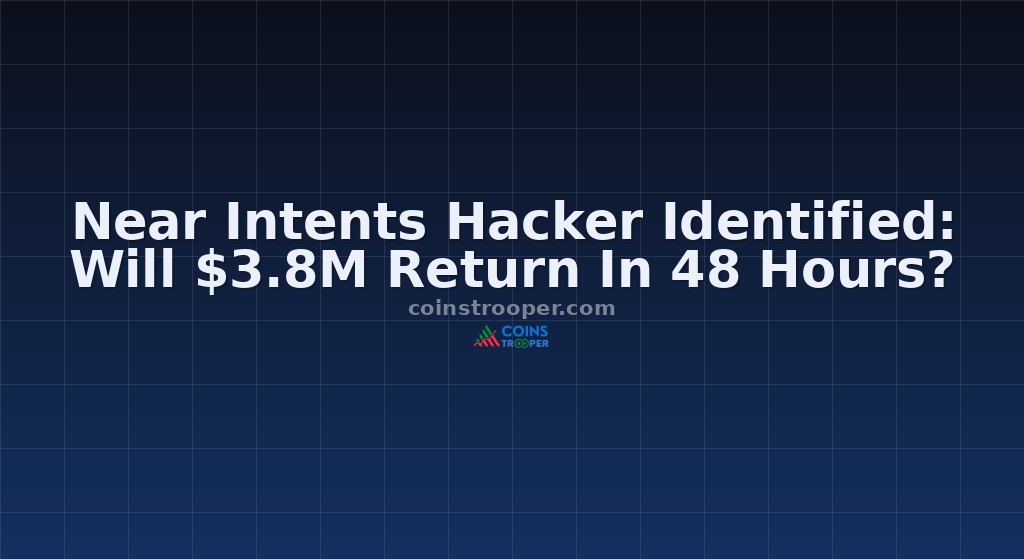 Near Intents Hacker Identified: Will $3.8M Return In 48 Hours?