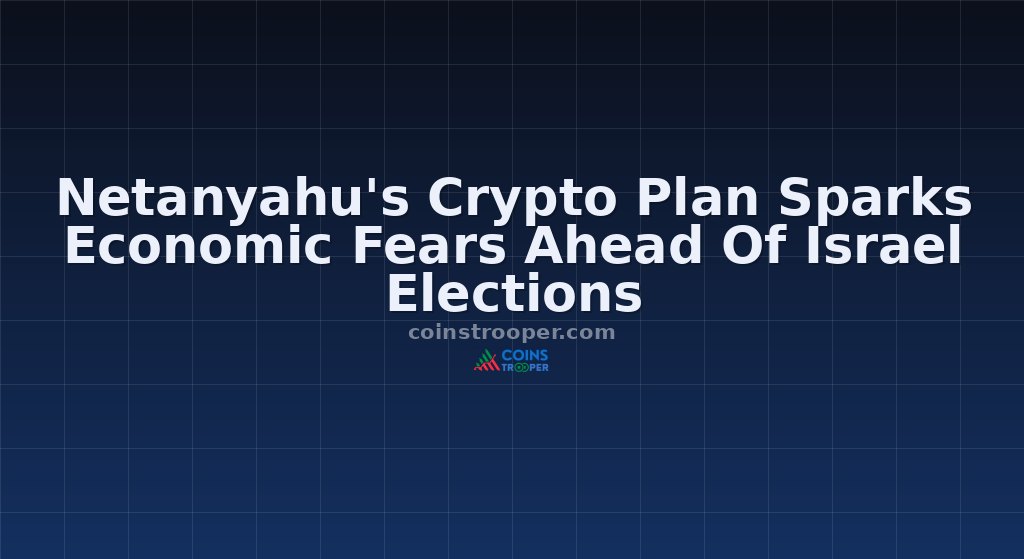Netanyahu's Crypto Plan Sparks Economic Fears Ahead Of Israel Elections