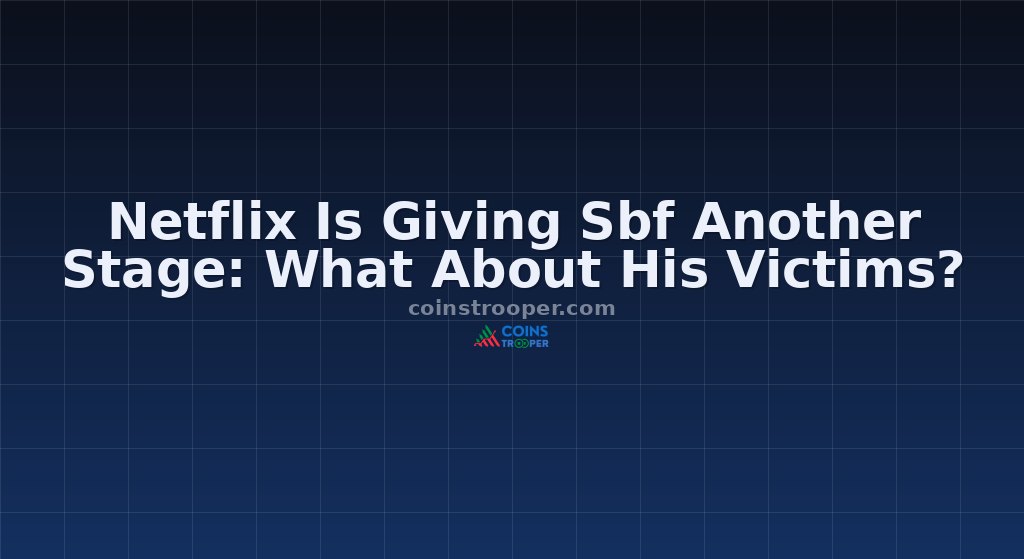 Netflix Is Giving Sbf Another Stage: What About His Victims?