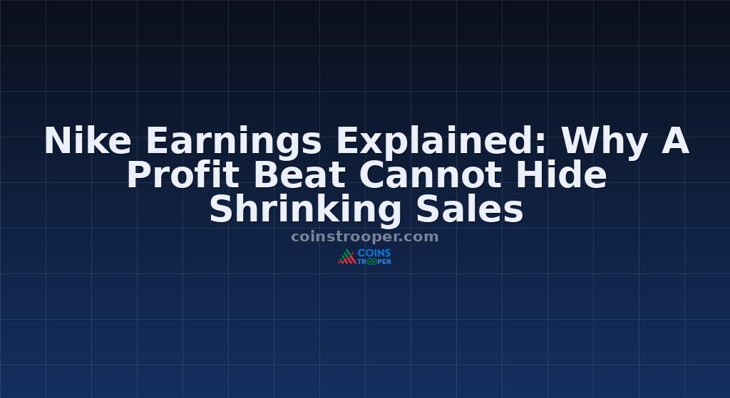 Nike Earnings Explained: Why A Profit Beat Cannot Hide Shrinking Sales