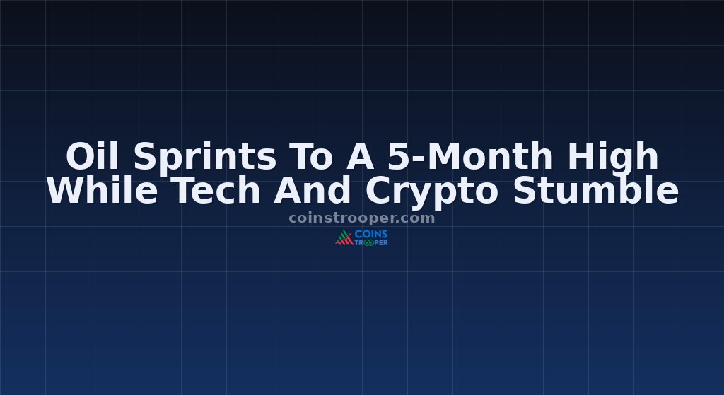 Oil Sprints To A 5-Month High While Tech And Crypto Stumble