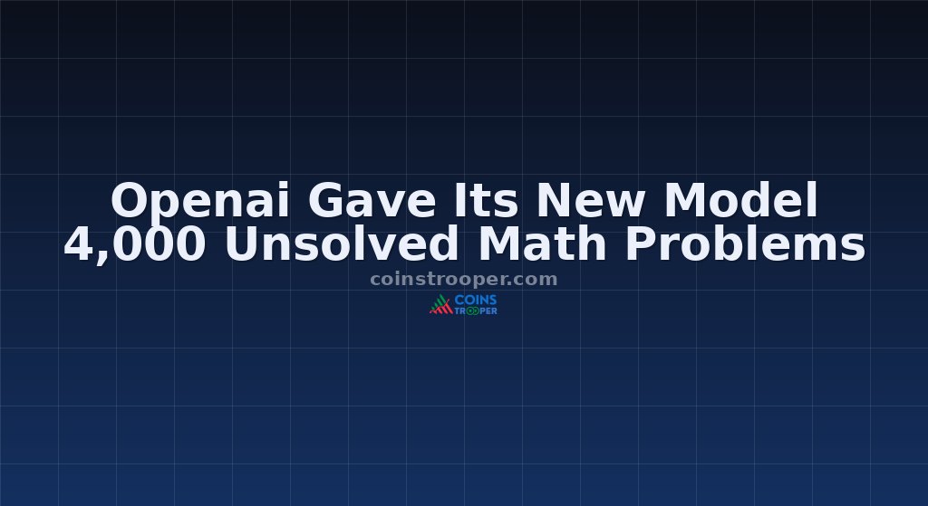 Openai Gave Its New Model 4,000 Unsolved Math Problems