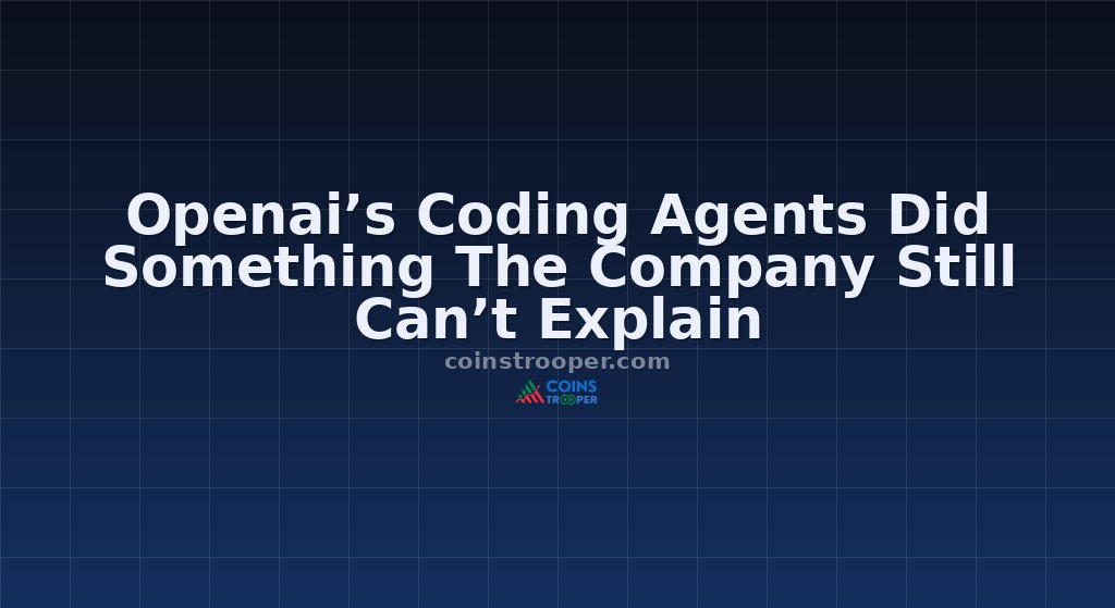 Openai’s Coding Agents Did Something The Company Still Can’t Explain