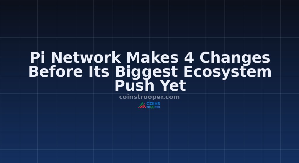 Pi Network Makes 4 Changes Before Its Biggest Ecosystem Push Yet