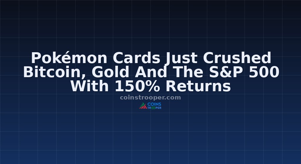 Pokémon Cards Just Crushed Bitcoin, Gold And The S&P 500 With 150% Returns