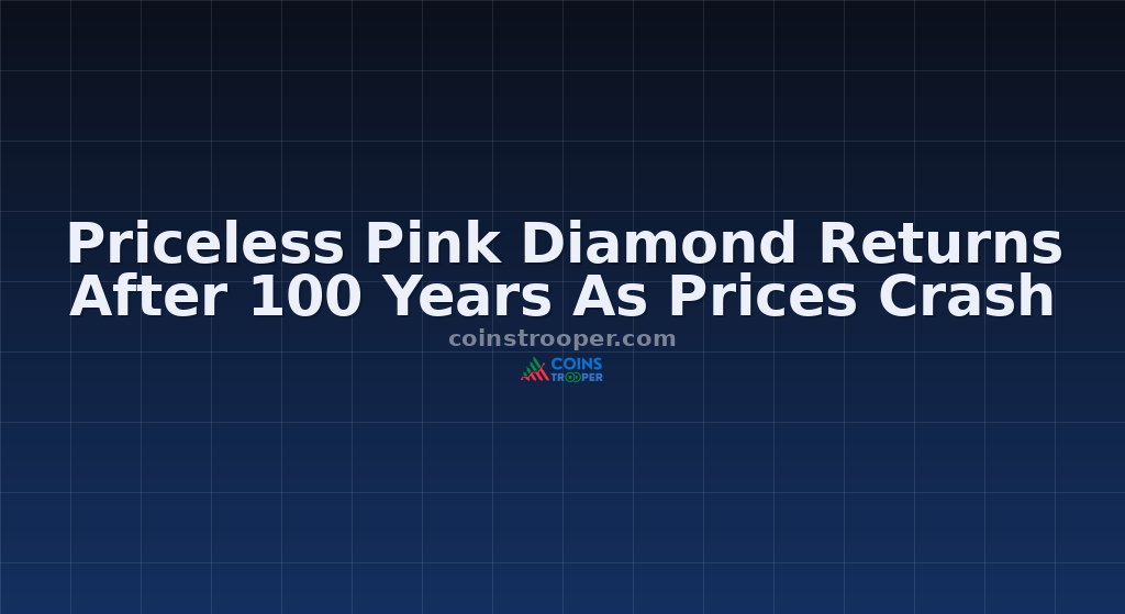 Priceless Pink Diamond Returns After 100 Years As Prices Crash
