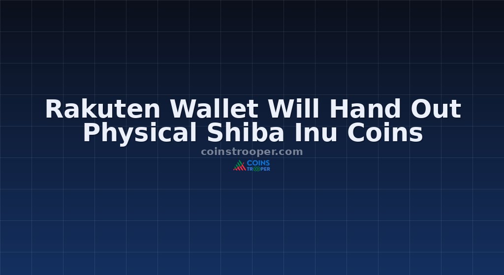 Rakuten Wallet Will Hand Out Physical Shiba Inu Coins