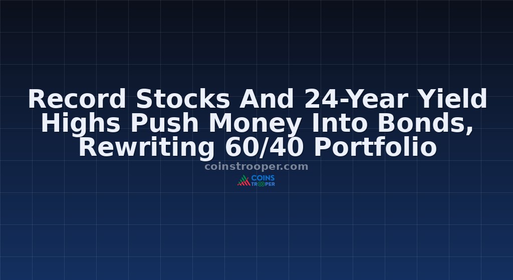 Record Stocks And 24-Year Yield Highs Push Money Into Bonds, Rewriting 60/40 Portfolio