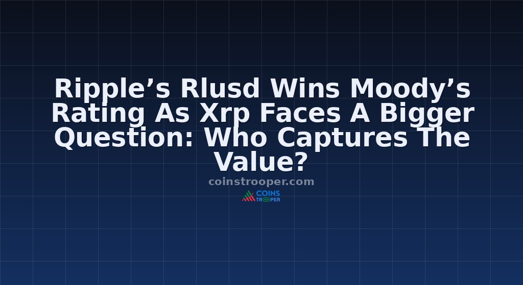 Ripple’s Rlusd Wins Moody’s Rating As Xrp Faces A Bigger Question: Who Captures The Value?