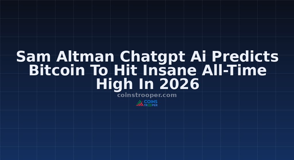 Sam Altman Chatgpt Ai Predicts Bitcoin To Hit Insane All-Time High In 2026