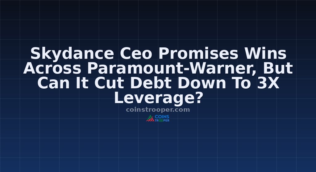 Skydance Ceo Promises Wins Across Paramount-Warner, But Can It Cut Debt Down To 3X Leverage?