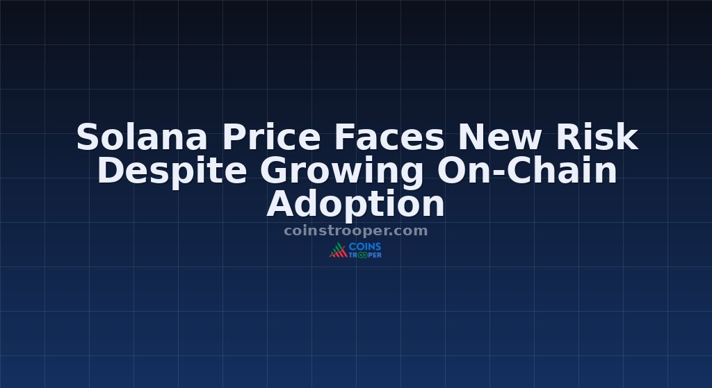Solana Price Faces New Risk Despite Growing On-Chain Adoption