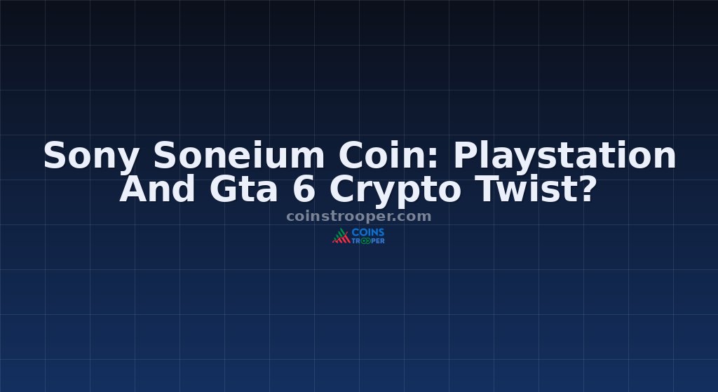 Sony Soneium Coin: Playstation And Gta 6 Crypto Twist?