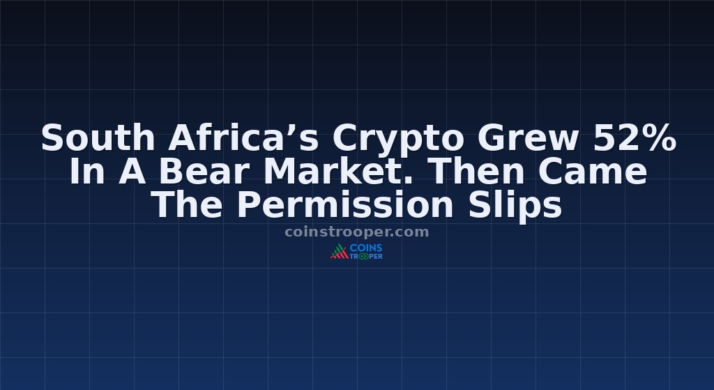 South Africa’s Crypto Grew 52% In A Bear Market. Then Came The Permission Slips