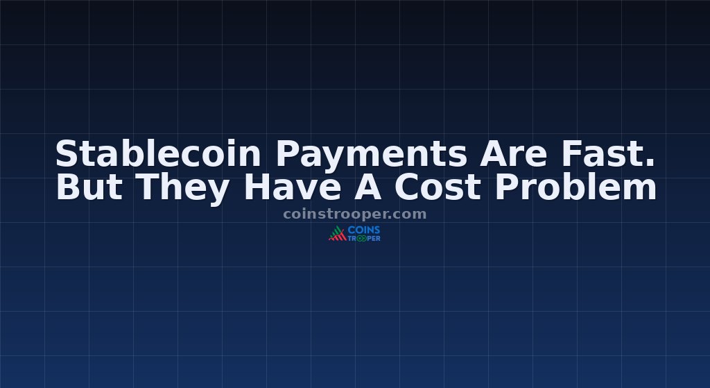 Stablecoin Payments Are Fast. But They Have A Cost Problem