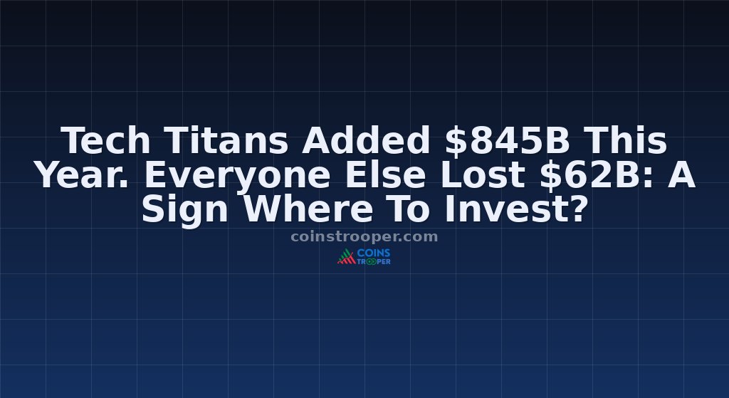 Tech Titans Added $845B This Year. Everyone Else Lost $62B: A Sign Where To Invest?