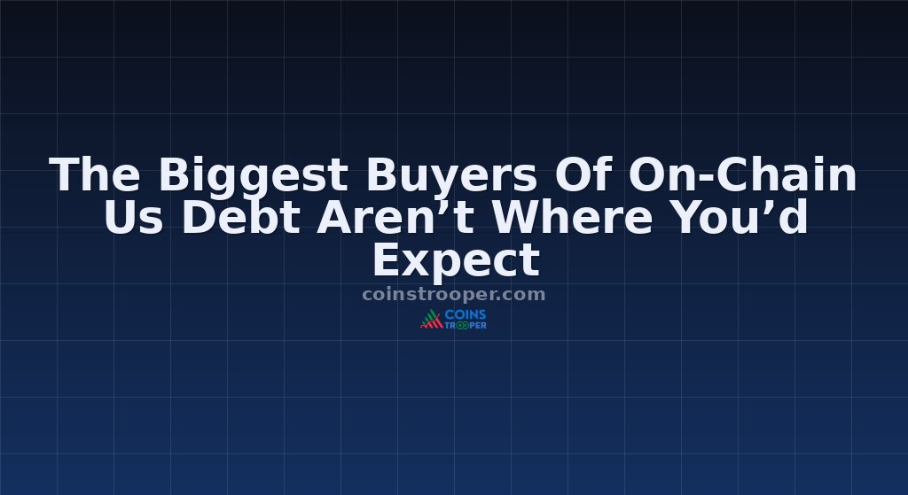 The Biggest Buyers Of On-Chain Us Debt Aren’t Where You’d Expect