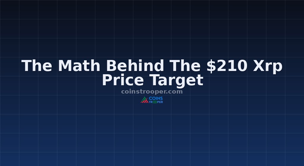 The Math Behind The $210 Xrp Price Target