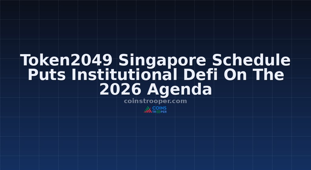 Token2049 Singapore Schedule Puts Institutional Defi On The 2026 Agenda