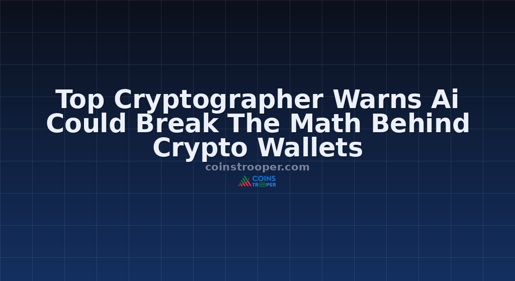 Top Cryptographer Warns Ai Could Break The Math Behind Crypto Wallets