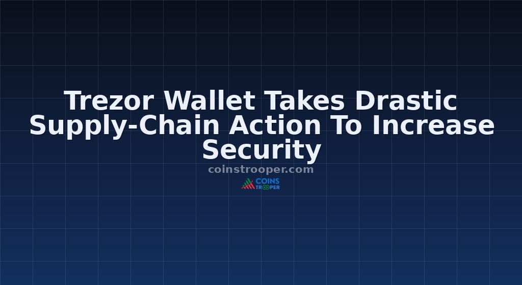 Trezor Wallet Takes Drastic Supply-Chain Action To Increase Security