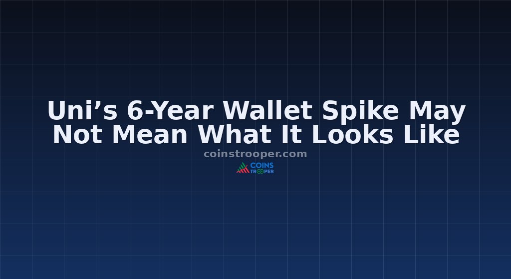 Uni’s 6-Year Wallet Spike May Not Mean What It Looks Like