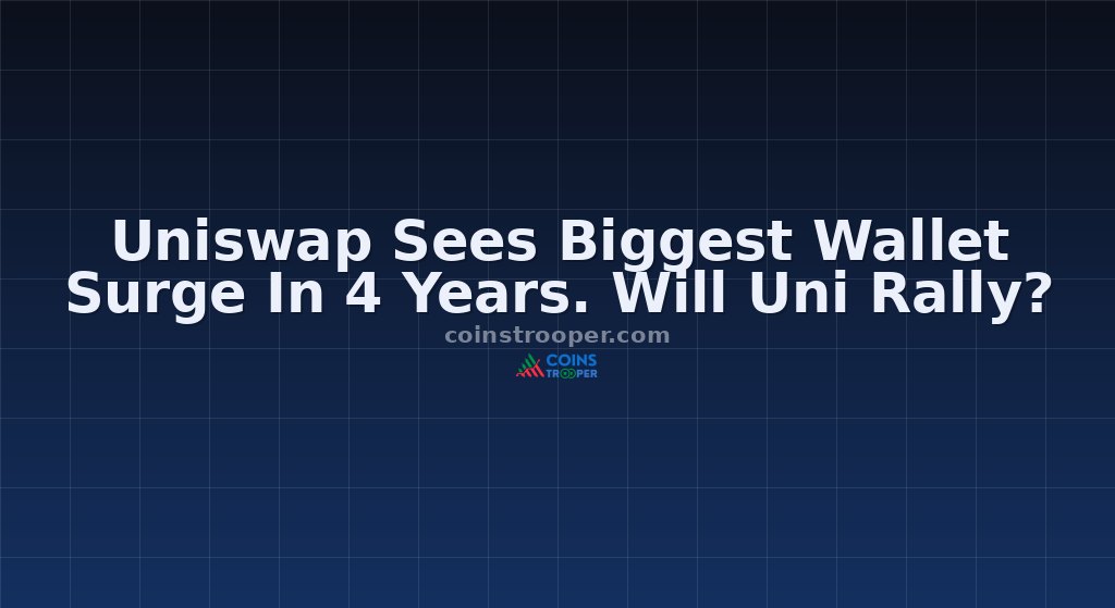 Uniswap Sees Biggest Wallet Surge In 4 Years. Will Uni Rally?