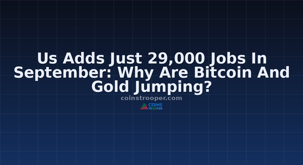 Us Adds Just 29,000 Jobs In September: Why Are Bitcoin And Gold Jumping?