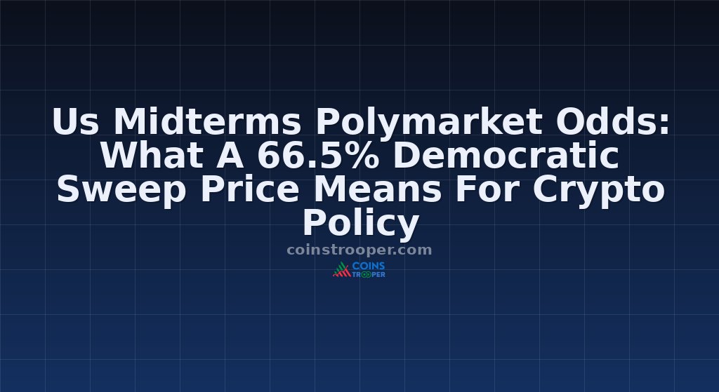 Us Midterms Polymarket Odds: What A 66.5% Democratic Sweep Price Means For Crypto Policy