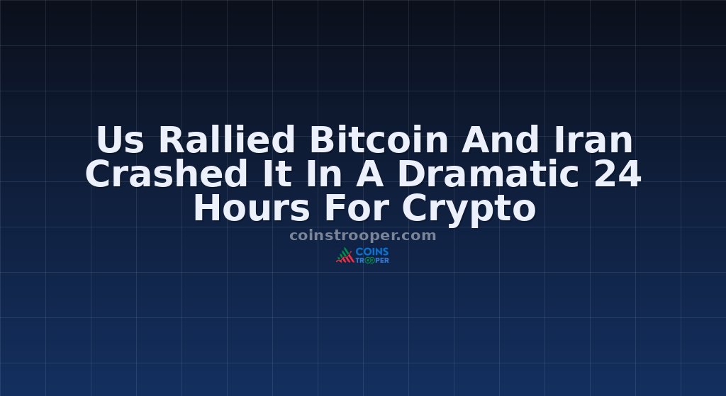 Us Rallied Bitcoin And Iran Crashed It In A Dramatic 24 Hours For Crypto