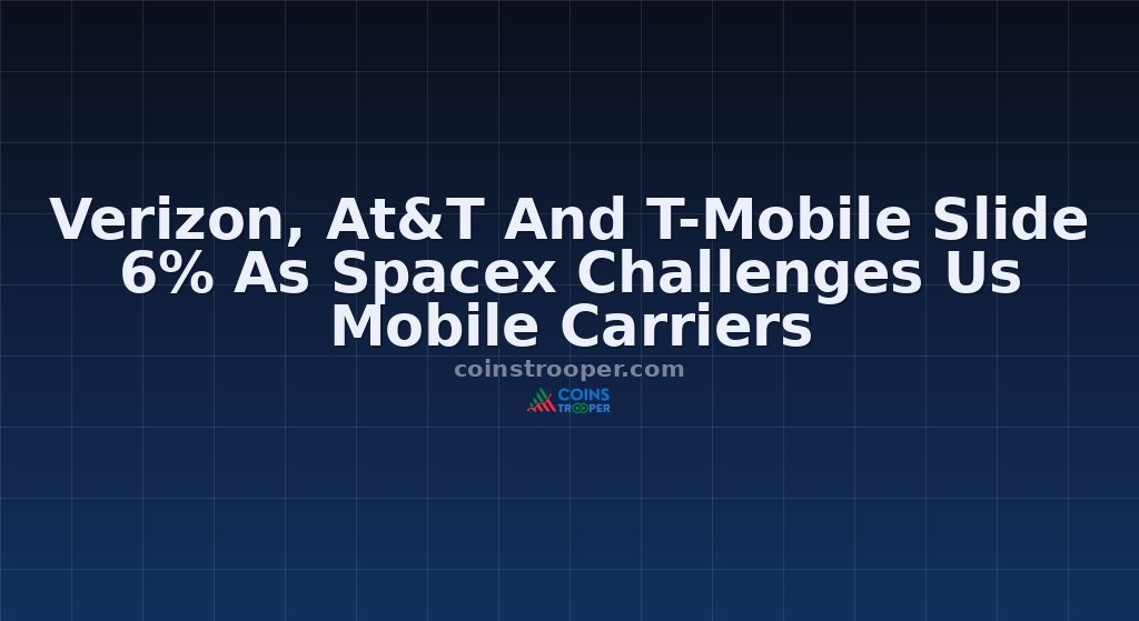 Verizon, At&T And T-Mobile Slide 6% As Spacex Challenges Us Mobile Carriers
