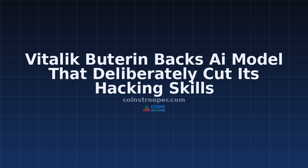 Vitalik Buterin Backs Ai Model That Deliberately Cut Its Hacking Skills