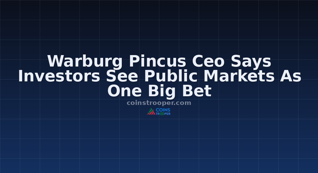 Warburg Pincus Ceo Says Investors See Public Markets As One Big Bet