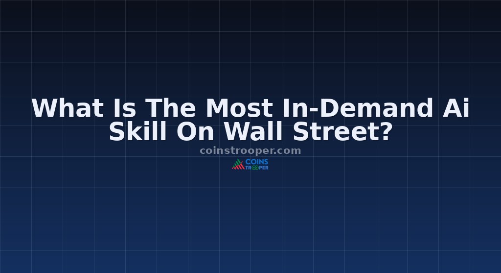 What Is The Most In-Demand Ai Skill On Wall Street?
